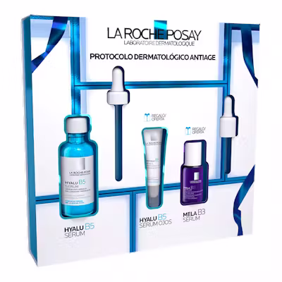 La Roche-Posay Cofre: Serum Effaclar 30ml + Serum Mela B3 10ml + Serum de Ojos Hyalu B5 5ml